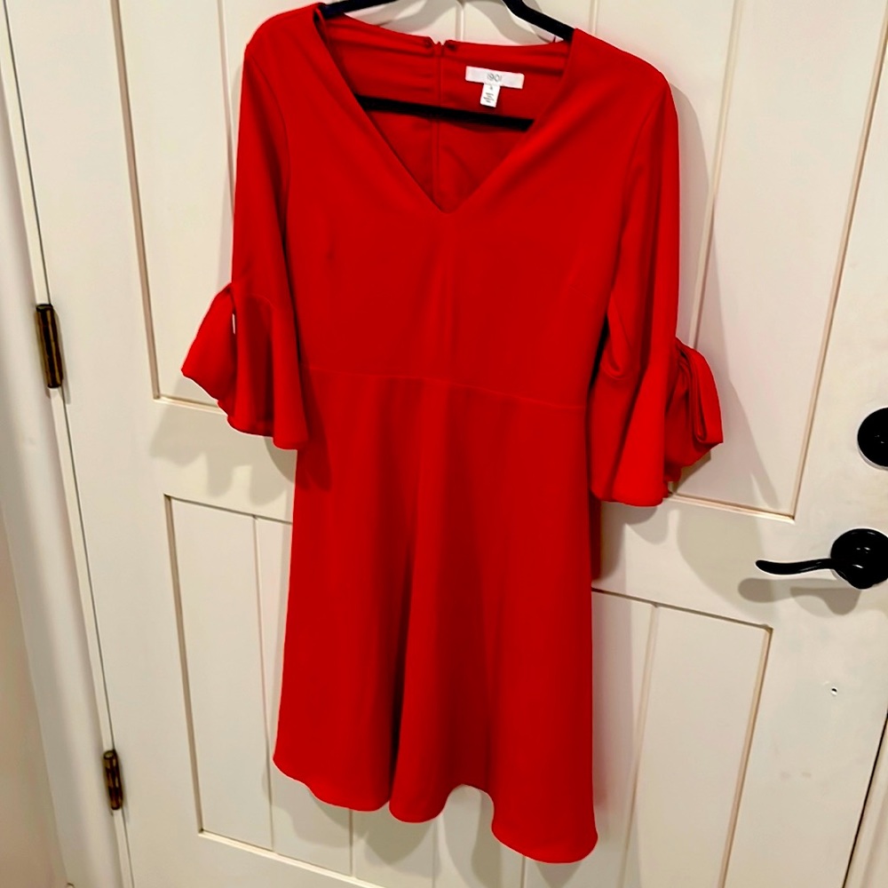 Winter red dress perfect for weddings, holiday events. Perfect condition